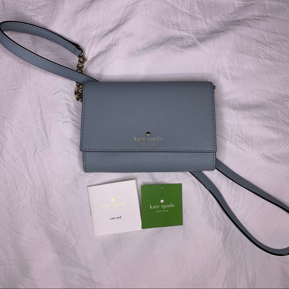 NWT Kate Spade Cedar Street Cami Crossbody Bag Powder Blue/Lakesedge
